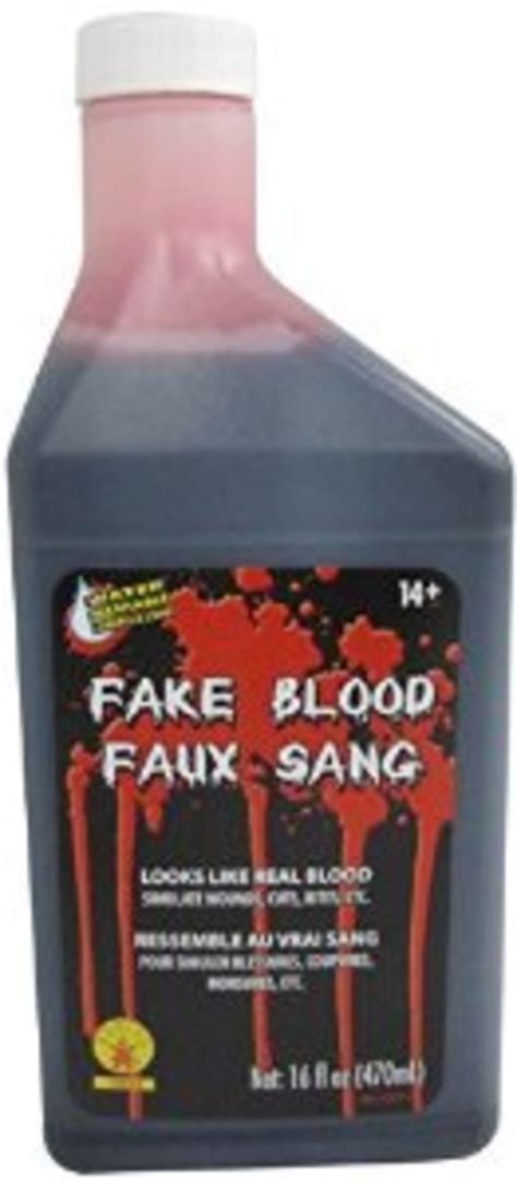 fake non clothing staining blood